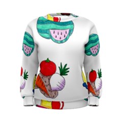 Fruits Veggies Women s Sweatshirt by okhismakingart