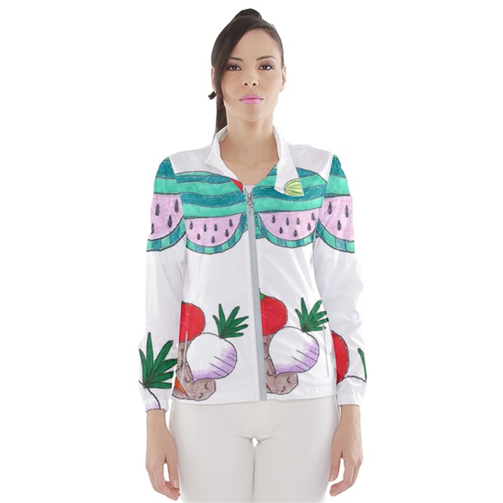 Fruits Veggies Women s Windbreaker