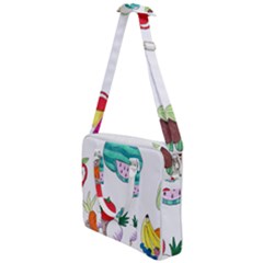 Fruits Veggies Cross Body Office Bag by okhismakingart