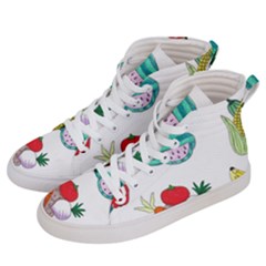 Fruits Veggies Men s Hi-top Skate Sneakers by okhismakingart