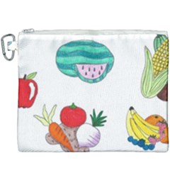 Fruits Veggies Canvas Cosmetic Bag (xxxl) by okhismakingart