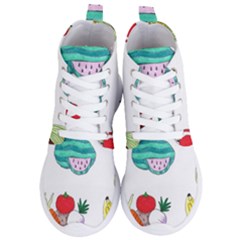 Fruits Veggies Women s Lightweight High Top Sneakers by okhismakingart