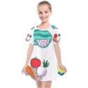 Fruits Veggies Kids  Smock Dress View1