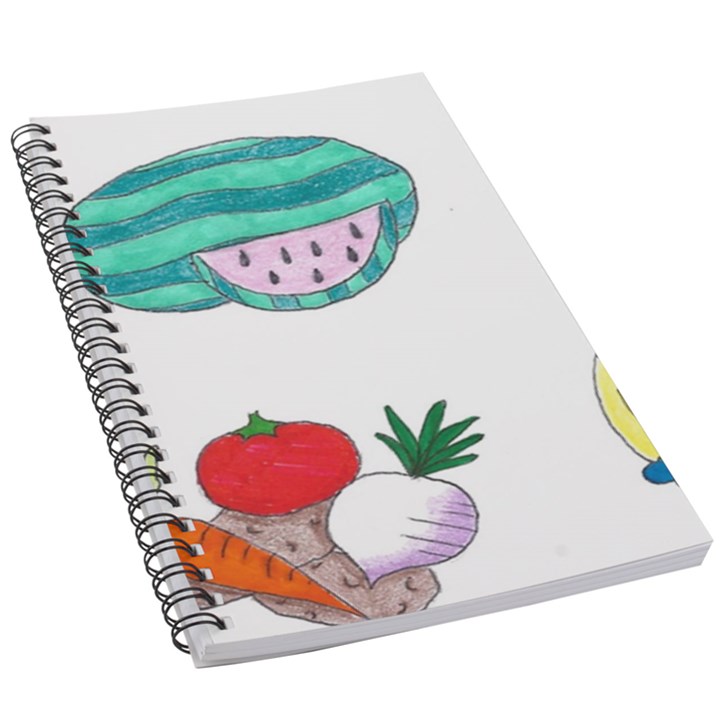 Fruits Veggies 5.5  x 8.5  Notebook