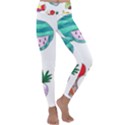 Fruits Veggies Kids  Lightweight Velour Classic Yoga Leggings View1