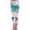 Fruits Veggies Kids  Lightweight Velour Classic Yoga Leggings View4