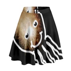 Friendly Firework Squid High Waist Skirt by okhismakingart