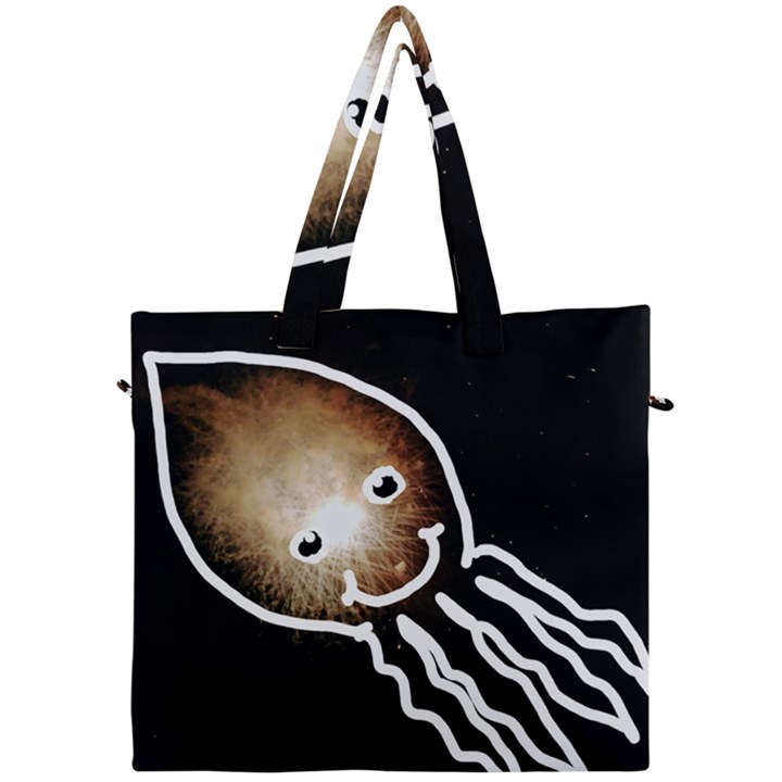 Friendly Firework Squid Canvas Travel Bag