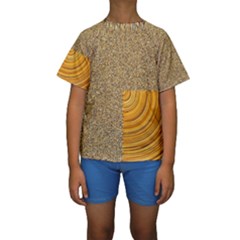 Electric Field Art Ii Kids  Short Sleeve Swimwear by okhismakingart