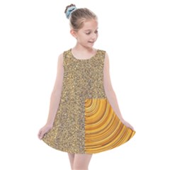 Electric Field Art Ii Kids  Summer Dress by okhismakingart