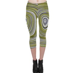 Electric Field Art Iv Capri Leggings  by okhismakingart