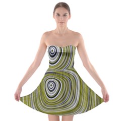 Electric Field Art Iv Strapless Bra Top Dress by okhismakingart