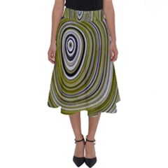 Electric Field Art Iv Perfect Length Midi Skirt by okhismakingart