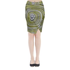 Electric Field Art Iv Midi Wrap Pencil Skirt by okhismakingart