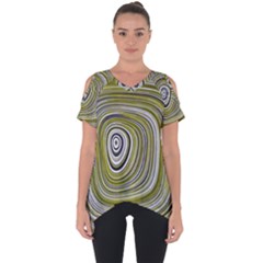 Electric Field Art Iv Cut Out Side Drop Tee by okhismakingart