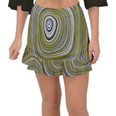 Electric Field Art Iv Fishtail Mini Chiffon Skirt by okhismakingart