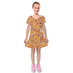 Electric Field Art V Kids  Short Sleeve Velvet Dress