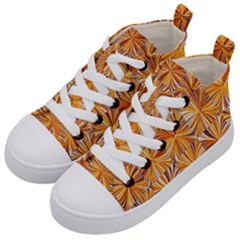 Electric Field Art V Kids  Mid-top Canvas Sneakers by okhismakingart