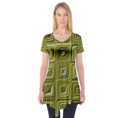 Electric Field Art Vi Short Sleeve Tunic  by okhismakingart