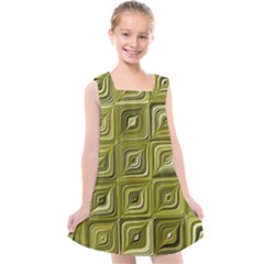 Electric Field Art Vi Kids  Cross Back Dress by okhismakingart