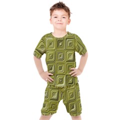 Electric Field Art Vi Kids  Tee And Shorts Set