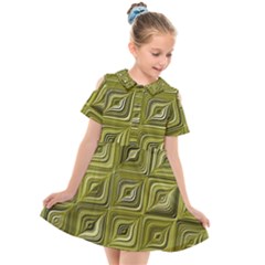 Electric Field Art Vi Kids  Short Sleeve Shirt Dress