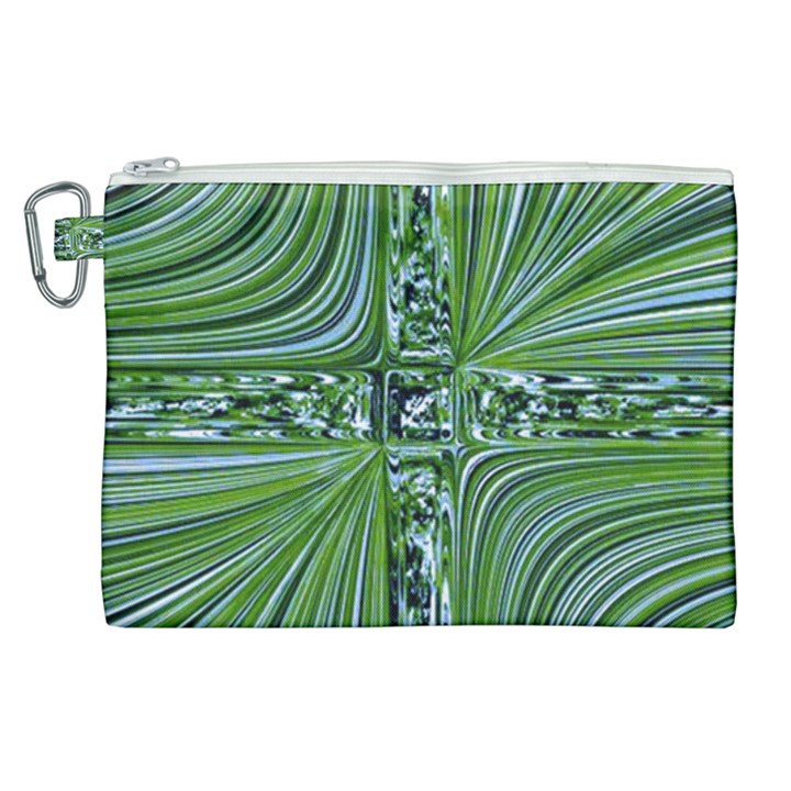 Electric Field Art VII Canvas Cosmetic Bag (XL)