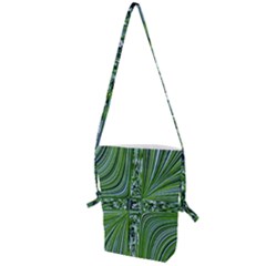 Electric Field Art Vii Folding Shoulder Bag by okhismakingart