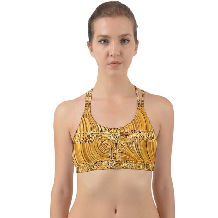 Electric Field Art VIII Back Web Sports Bra