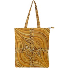 Electric Field Art Viii Double Zip Up Tote Bag by okhismakingart