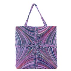 Electric Field Art Ix Grocery Tote Bag by okhismakingart