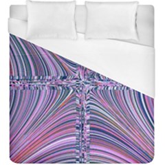 Electric Field Art Ix Duvet Cover (king Size) by okhismakingart