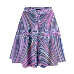 Electric Field Art Ix High Waist Skirt by okhismakingart