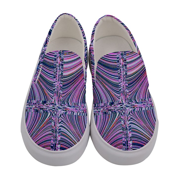 Electric Field Art IX Women s Canvas Slip Ons