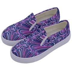 Electric Field Art Ix Kids  Canvas Slip Ons by okhismakingart