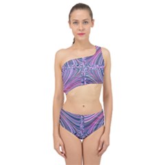 Electric Field Art Ix Spliced Up Two Piece Swimsuit