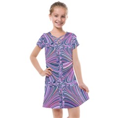 Electric Field Art Ix Kids  Cross Web Dress by okhismakingart