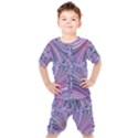 Electric Field Art IX Kids  Tee and Shorts Set View1