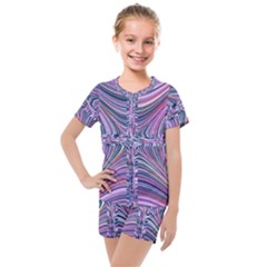 Electric Field Art Ix Kids  Mesh Tee And Shorts Set