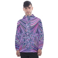 Electric Field Art Ix Men s Front Pocket Pullover Windbreaker by okhismakingart