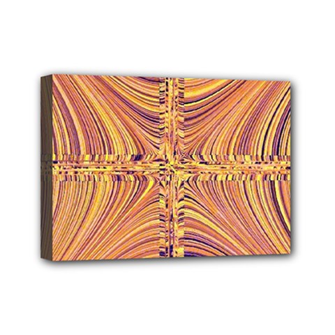 Electric Field Art X Mini Canvas 7  X 5  (stretched) by okhismakingart