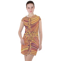 Electric Field Art X Drawstring Hooded Dress