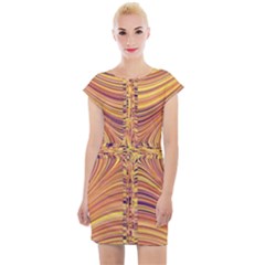 Electric Field Art X Cap Sleeve Bodycon Dress