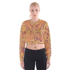 Electric Field Art X Cropped Sweatshirt by okhismakingart