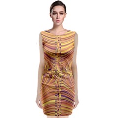 Electric Field Art X Sleeveless Velvet Midi Dress by okhismakingart