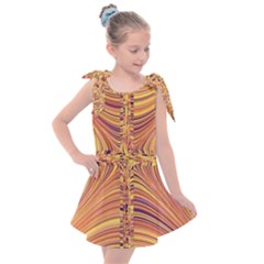 Electric Field Art X Kids  Tie Up Tunic Dress by okhismakingart