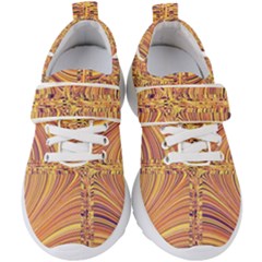 Electric Field Art X Kids  Velcro Strap Shoes by okhismakingart