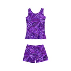 Electric Field Art Xi Kids  Boyleg Swimsuit