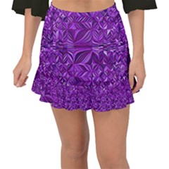 Electric Field Art Xi Fishtail Mini Chiffon Skirt