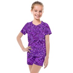 Electric Field Art Xi Kids  Mesh Tee And Shorts Set